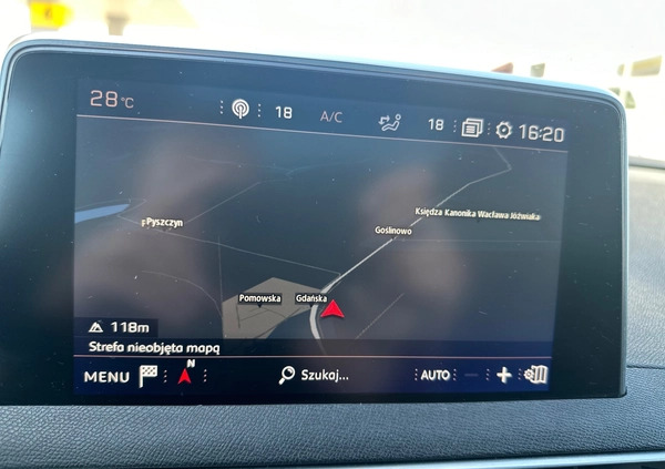 Peugeot 5008 cena 93700 przebieg: 159000, rok produkcji 2018 z Czerwieńsk małe 232